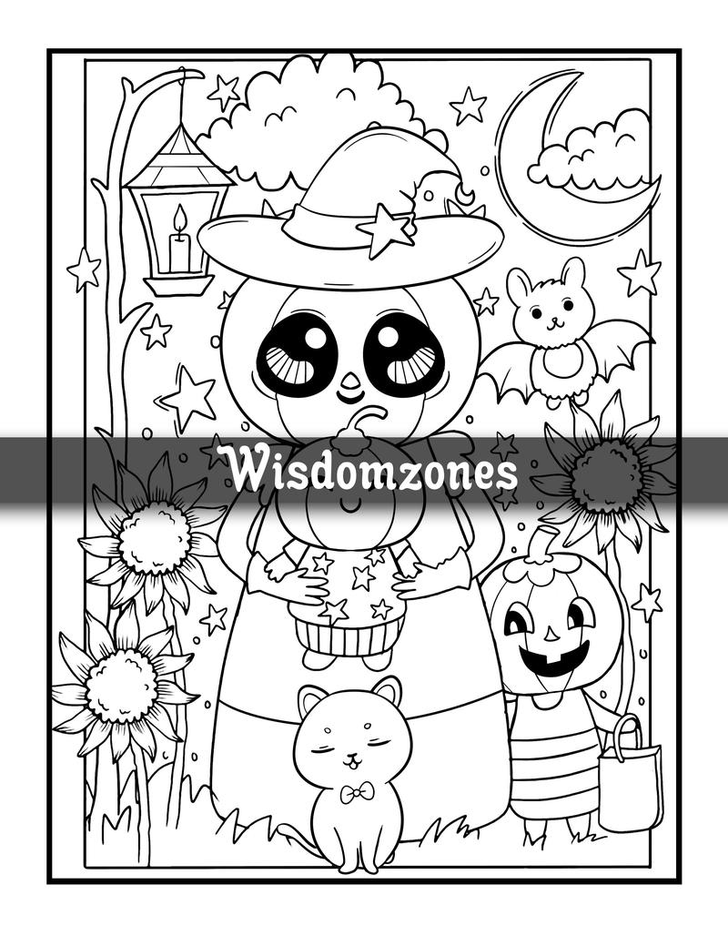 Creepy Cutie: Spooky Horror Jamboree Kawaii Pastel Goth Coloring Book for Adults and Teens Featuring Kawaii Cute Creepy Horror Gothic Creatures and ... (Artist Wisdom Stress Relaxation Series)